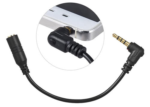 Andoer Kabel Converter Camera Microphone to Smartphone TRS to TRRS 3.5